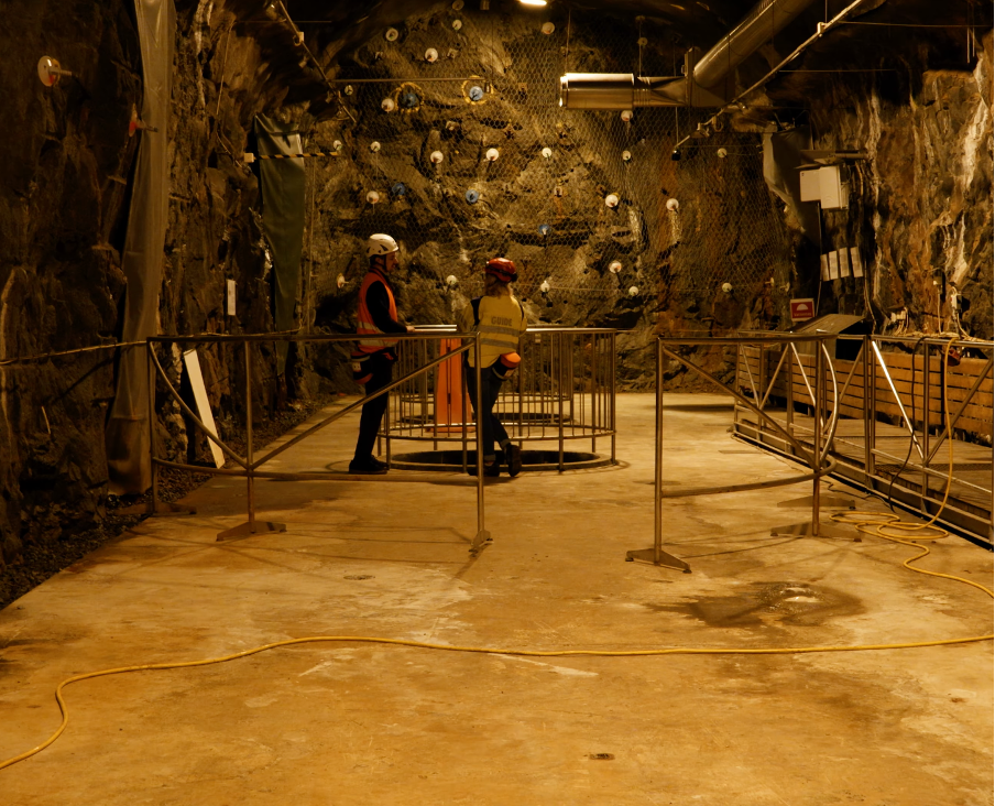 Nuclear waste repository research Sweden deep time infrastructure